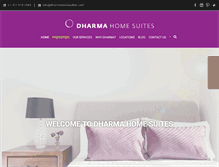 Tablet Screenshot of dharmahomesuites.com